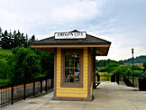 A kiosk at Oregon City Station.