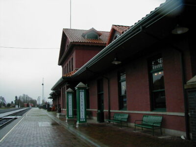 The platform at Centralia Station