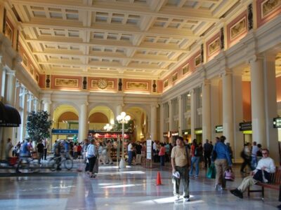 Entry hall at the train station in Vancouver, WA.