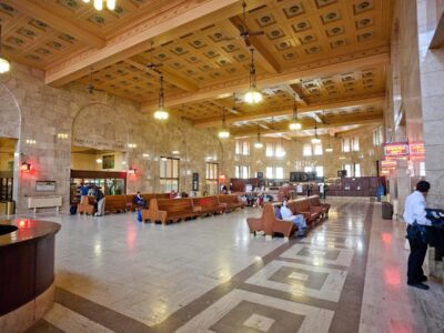 The interior of Union Station.
