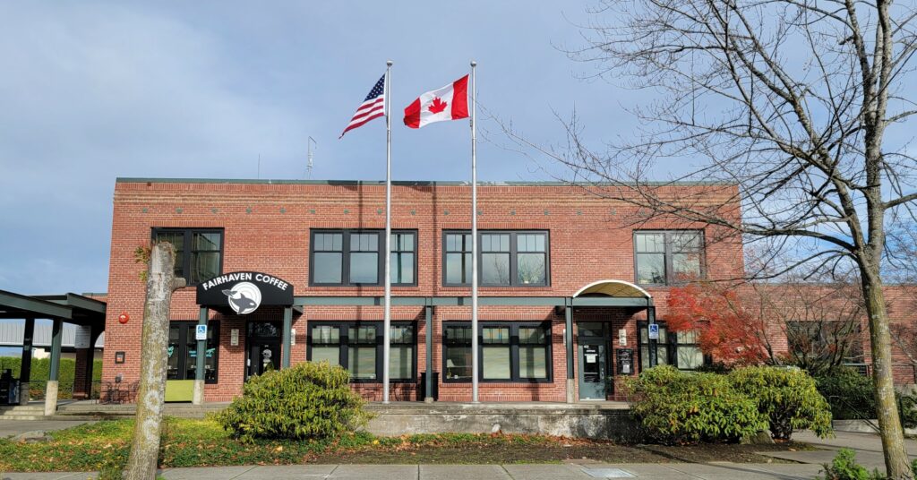 The brick building that houses the Bellingham Station.