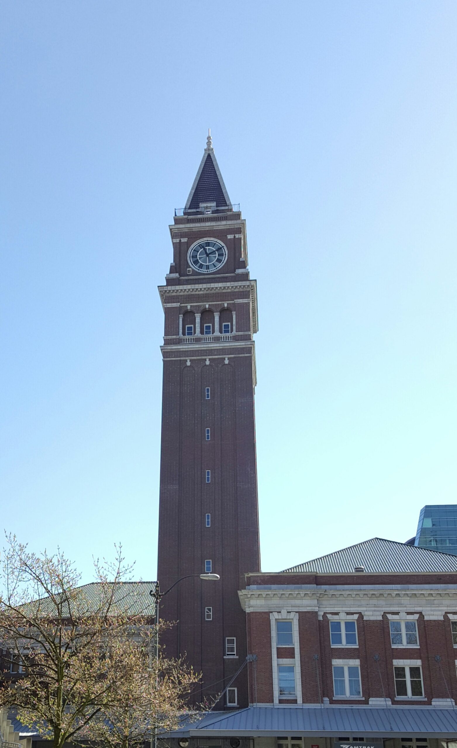 The tower at King Street Station.